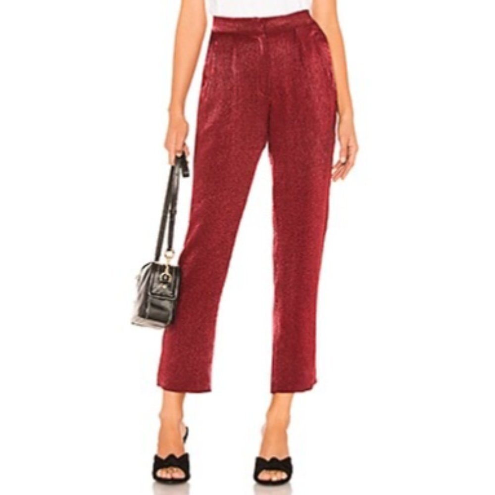 HOUSE OF HARLOW X REVOLVE Vincent Pant in Raspberry Red, Size XS